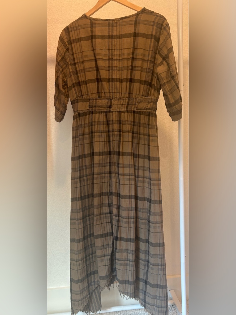 Free People Laura Plaid Midi Dress - Picture 4 of 8